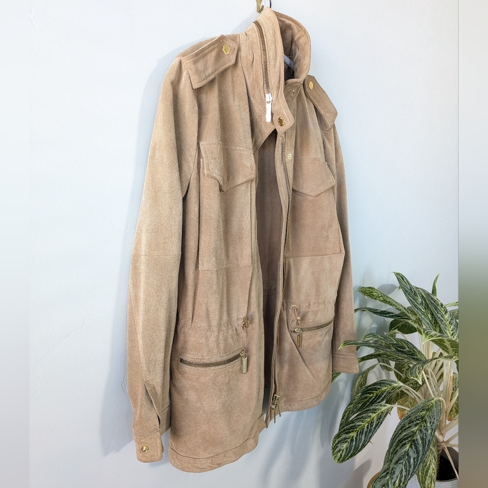 Michael Kors Suede Safari Jacket - Picture 7 of 15